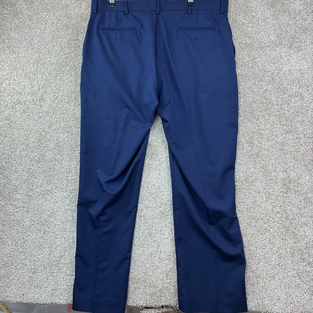 Polo Ralph Lauren Dress Pants  38x32 Navy Blue Solid Classic Business Casual